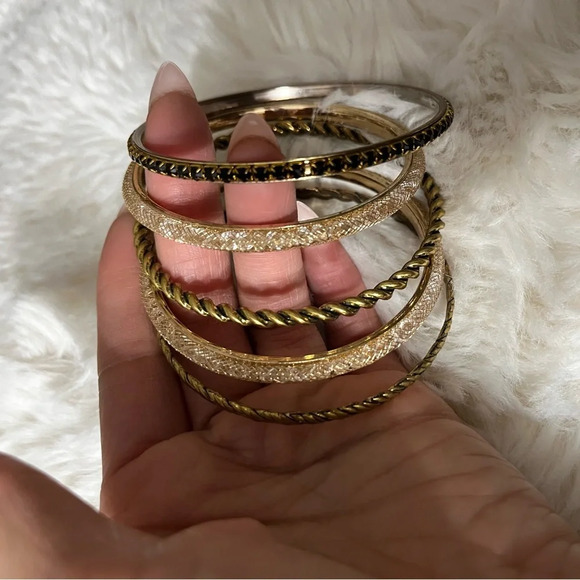 Bangle Bracelet Set (5pc) - Picture 1 of 4
